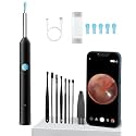 AVNISH Earocam Earwax Removal Tool Kit with HD Camera WiFi Connection &amp; 6 LED Lights Endoscope Tool Ear Cleaner Set of 8, Otoscope with Light for iOS &amp; Android Kids Children Adults Gift Gadget