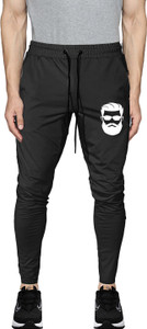 AVOLT Printed Men Black Track Pants