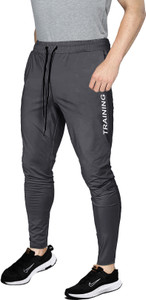 AVOLT Solid Men Grey Track Pants