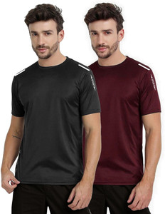 AVOLT Solid Men Multicolor T-Shirt