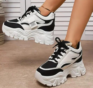 Avose Black Trending Stylish Casual Shoes Sneakers
