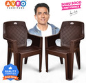 AVRO furniture 4005 Heavy Duty, Durable, Stackable, Indoor & Outdoor Use, Living Room Kursi, Plastic Outdoor Chair