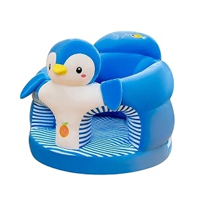 avshub baby sofa chair for 0 to 3 years  soft stuffed animals plush cushion couch seat or rocking chair  sitting stool for kids birthday gift blue