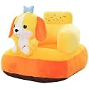 AVSHUB Baby Sofa Seat Chair New Born Kids Baby Sofa Cushion Chair Sitting Chair for Supporting Dog Shape for Babies and Kids Boys Girl Supporting Seat Playing Sofa Chair Animal Toy (Yellow Color)