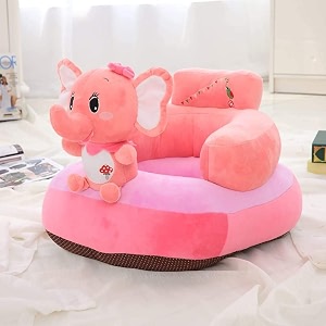 avshub baby sofa seat chair sofa sitting chair for supporting elephant shape baby seat and chair for babies and kids supporting seat playing sofa chair color pink