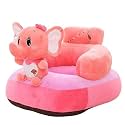 AVSHUB Baby Sofa Seat Chair Soft and Rocking Chair Safe and Skin Friendly Elephant Shape Baby Supporting Seat Soft Plush Cushion and Chair for Kids/Baby - Pink