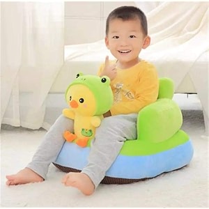 avshub baby sofa seat chair new born kids baby sofa cushion chair sitting chair for supporting chick shape for babies and kids boys girl supporting seat playing sofa chair green color