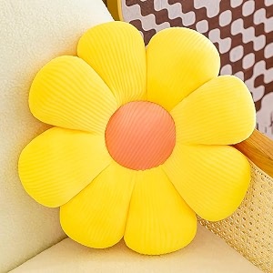 avshub sunflower motif throw pillows cushion floor pillow decorative seating pad cushion throw pillow for home decoration for bed couch chair car office 35cm yellow