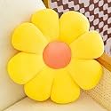 AVSHUB Sunflower Motif Throw Pillows Cushion Floor Pillow Decorative Seating Pad Cushion Throw Pillow for Home Decoration for Bed Couch Chair Car Office (35CM) (Yellow)