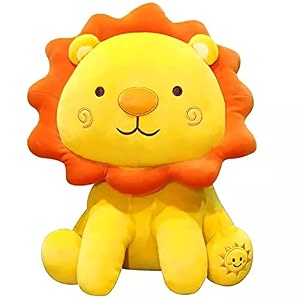 avshub soft toy lion beutiful toy for new born baby soft stuffed spongy for gift girlfriend kids girl39s birthday yellow 35 cm