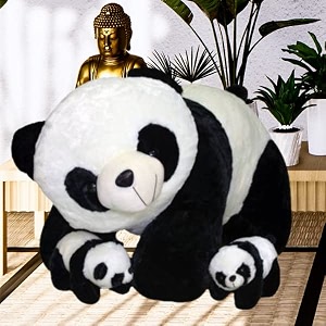 avshub soft toy panda beutiful toy for new born baby and stuffed with 2 babies toy for gift girlfriend kids girl39s birthday 50cm