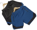 AVSRA Solid Men Black Blue Regular Shorts