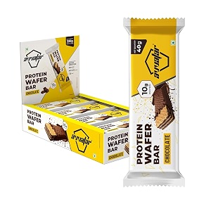avvatar protein wafer bar  10g protein  pack of 8 x 40g each  chocolate flavour  2g fiber  no added sugar  no preservatives