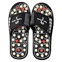 avyaan Manual Spring Acupressure and Magnetic Therapy Accu Paduka Slippers Foot Massager for Full Body Blood Circulation Slippers Foot Massager For Men and Women (Size 4, 5, 6, 7, 8, 9, 10) (6), Black