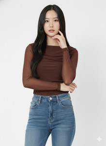 Avyola Casual Solid Women Brown Top