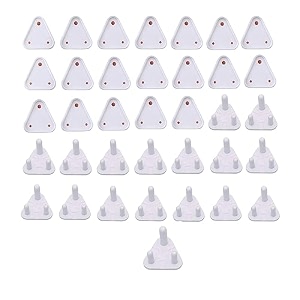36 piece baby proof socket covers  electric socket protector child-safe switch board dummy plugs baby safety guards for home white