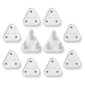 12 piece baby proof socket covers  electric socket protector child-safe switch board dummy plugs baby safety guards for home white