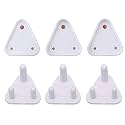 6 Piece Baby Proof Socket Covers – Electric Socket Protector, Child-Safe Switch Board Dummy Plugs, Baby Safety Guards for Home (White)