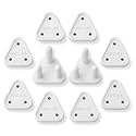 12 Piece Baby Proof Socket Covers – Electric Socket Protector, Child-Safe Switch Board Dummy Plugs, Baby Safety Guards for Home (White)