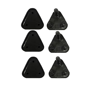 6 piece baby proof socket covers  electric socket protector child-safe switch board dummy plugs baby safety guards for home black