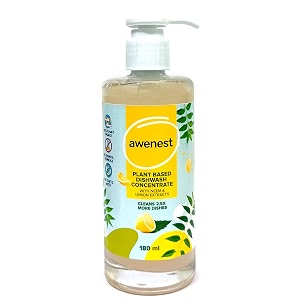 awenest plant-based dishwash concentrate  0 harmful chemicals - 180ml