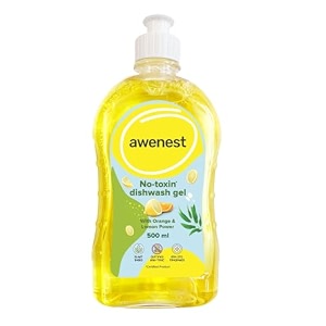 awenest no-toxin dishwash concentrate  orange amp lemon  organic - 500ml