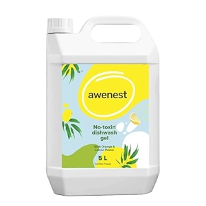 awenest no-toxin dishwash concentrate  orange amp lemon  baby safe - 5l