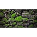 AWERT 36x24 inches Stone Aquarium Background Rock Fish Tank Background Rocky Terrarium Background Vinyl