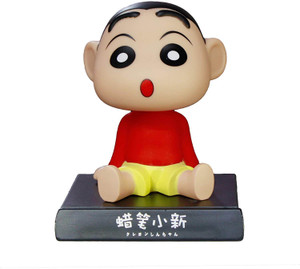 AweStuffs Shinchan Phone Holder Car Decoration Bobblehead
