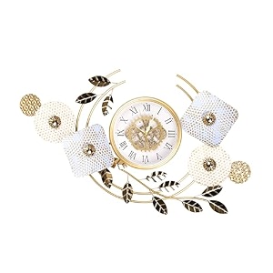 vintage retro old fashioned decorative quiet non-ticking sweep second hand quartz analog large numerals desk clock battery operated ak-01
