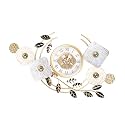 Vintage Retro Old Fashioned Decorative Quiet Non-Ticking Sweep Second Hand, Quartz Analog Large Numerals Desk Clock, Battery Operated (AK-01)