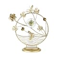 Vintage Retro Old Fashioned Decorative Quiet Non-Ticking Sweep Second Hand, Quartz Analog Large Numerals Desk Clock, Battery Operated (AW-09)