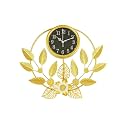 Vintage Retro Old Fashioned Decorative Quiet Non-Ticking Sweep Second Hand, Quartz Analog Large Numerals Desk Clock, Battery Operated (AW-12)