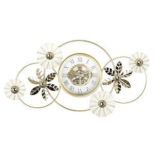 vintage retro old fashioned decorative quiet non-ticking sweep second hand quartz analog large numerals desk clock battery operated ak-01