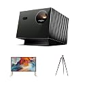 AWOL Valerion VisionMaster Pro2 with 200" Inflatable Outdoor Movie Screen and Walnut Tripod Stand