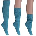 AWS/American Made Slouch Socks Cotton Scrunch Knee High Extra Long and Heavy Socks
