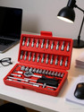 Awsm 46 in 1 Pcs Tool Kit & Screwdriver and Socket Set Multi Purpose Combination Tool Case Precision Socket Set Power & Hand Tool Kit