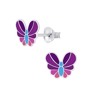 aww so cute 925 sterling silver hypoallergenic butterfly stud earrings for babies kids amp girls  diwali gift  comes in a gift box  925 stamped with certificate of authenticity  er1812