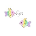 Aww So Cute 925 Sterling Silver Hypoallergenic Fish Stud Earrings for Babies, Kids & Girls | Diwali Gift/Birthday Gift | Comes in a Gift Box | 925 Stamped with Certificate of Authenticity | ER2140