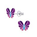 Aww So Cute 925 Sterling Silver Hypoallergenic Butterfly Stud Earrings for Babies, Kids & Girls | Diwali Gift | Comes in a Gift Box | 925 Stamped with Certificate of Authenticity | ER1812