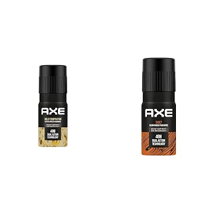 axe gold temptation deodorant for men 150 ml and axe recharge 24x7 bodyspray 150ml