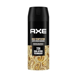 axe gold temptation long lasting deodorant bodyspray for men 150 ml