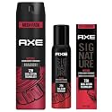 Axe Intense Long Lasting Deodorant Bodyspray For Men 215 ml&amp;Axe Signature Intense Long Lasting No Gas Deodorant Bodyspray For Men 154 ml