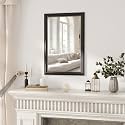 Axeman 24x36 Rectangular Wall Mirror, Decorative Bathroom Mirror, Traditional Vintage Wall Mounted Mirror with Beaded Frame for Accent Living Room Vanity Bedroom Entryway, Black