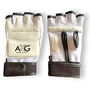 axg premium and durable taekwondo martial art gloves white m
