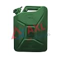 AXL's UN and PESO certified Fuel Steel Jerry Can for Petrol/diesel/kerosene Storage (20 Litres) Green