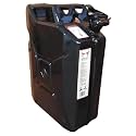AXL's Trunk UN and PESO certified Fuel Steel Jerry Can for Petrol/diesel/kerosene Storage (20 Litres) (Black)