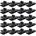 Axlksia Tarp Clips Heavy Duty Lock Grip, 20 Pack Tarp Clamps, Shade Cloth Clips Fasteners, Pool Awning Cover Bungee Cords Clips, Car Cover Clamp (B)
