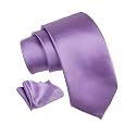 Axlon Tie for Men – Plaid Silk Neck Ties Set with Cufflinks Flower Pin, Pocket Square &amp; Black Gift Box, Combo Necktie Sets for Office Wear, Formal Suits &amp; Weddings (0, AXSOLID_PN1)