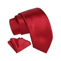 Axlon Tie for Men – Plaid Silk Neck Ties Set with Cufflinks Flower Pin, Pocket Square &amp; Black Gift Box, Combo Necktie Sets for Office Wear, Formal Suits &amp; Weddings (0, AXSOLID_PN1)